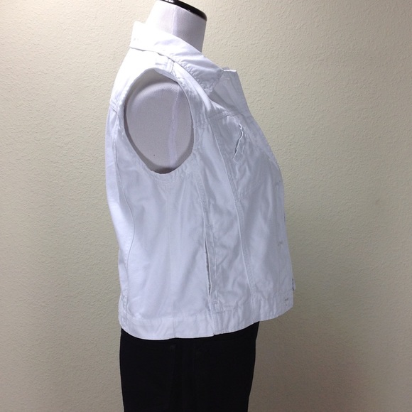 Carribean Joe White Cotton Vest - Picture 6 of 8